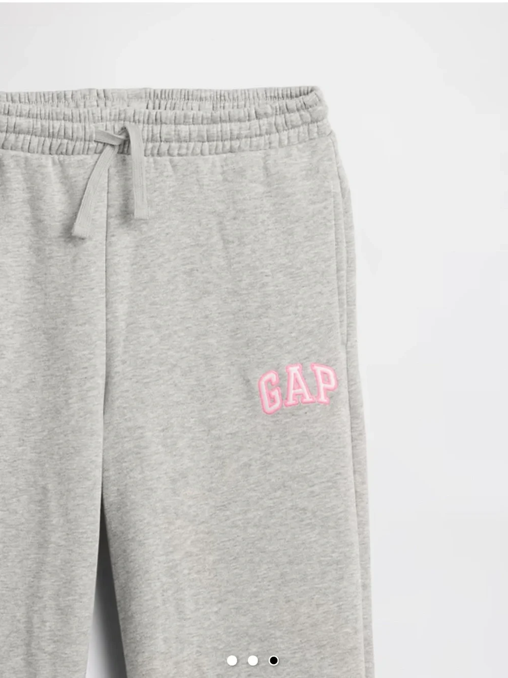 NWT GAP Kids' Light Gray Zip Hoodie and sweatpants set with Pink Logo Size 8